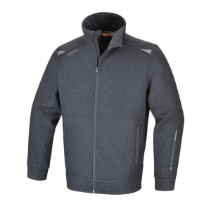 Stretch-Sweatshirt mit langem Reißverschluss, aus Graphene